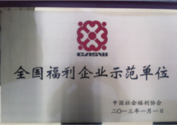 全國福利企業(yè)示范單位